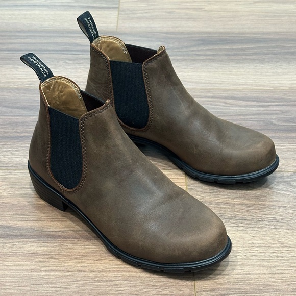 Blundstone Women’s #1970 Low Heel Chelsea Boots in Antique Brown Size 8 - Picture 3 of 12
